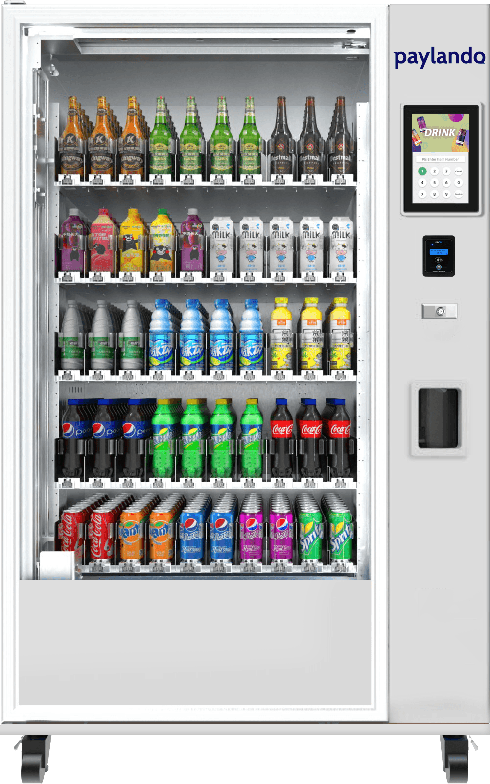 Paylando Elevate: Kyld varuautomat med hiss för dricka