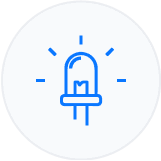 LED-ljuskit för inramning av servicepanelen