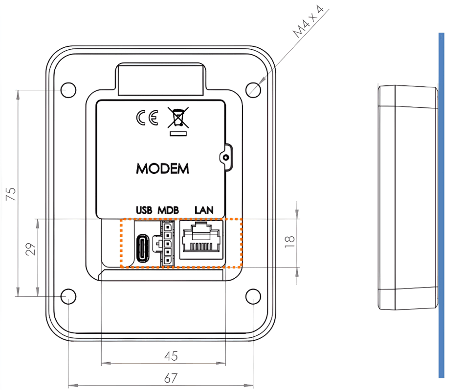 Front mounting