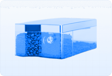 Bönbehållaren ser full ut tills det nästan är dags att fylla på (F Bean)